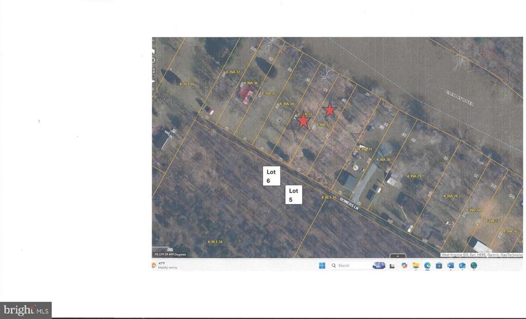 BOWERS LANE LOT #6, GREAT CACAPON, WV 0.49 ACRES LAND